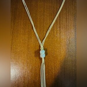 BCBGMaxAzria Gold Y-necklace